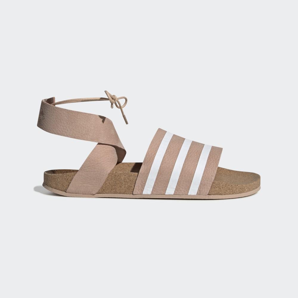 Sandale Adidas Adilette Ankle Wrap Dama Romania - Gri/Albi EG3855